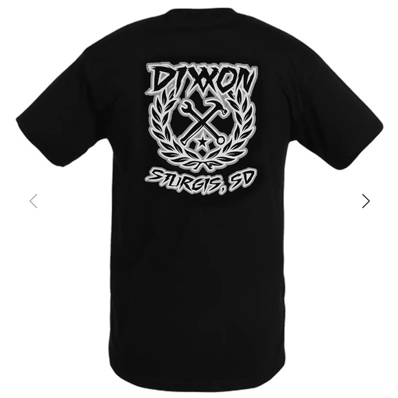 DIXXON STURGIS GREY SKETCHY CREST T-SHIRT BLACK - MENS XL - Picture 2 of 4